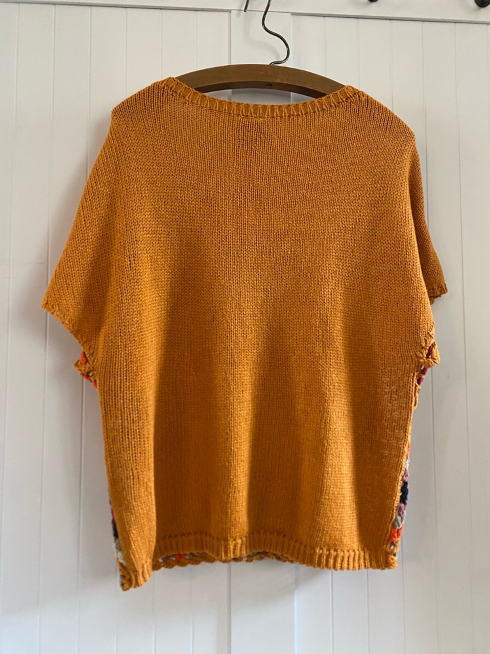 Adorable Granny Square Knit Top Cottagecore - Picture 4 of 5